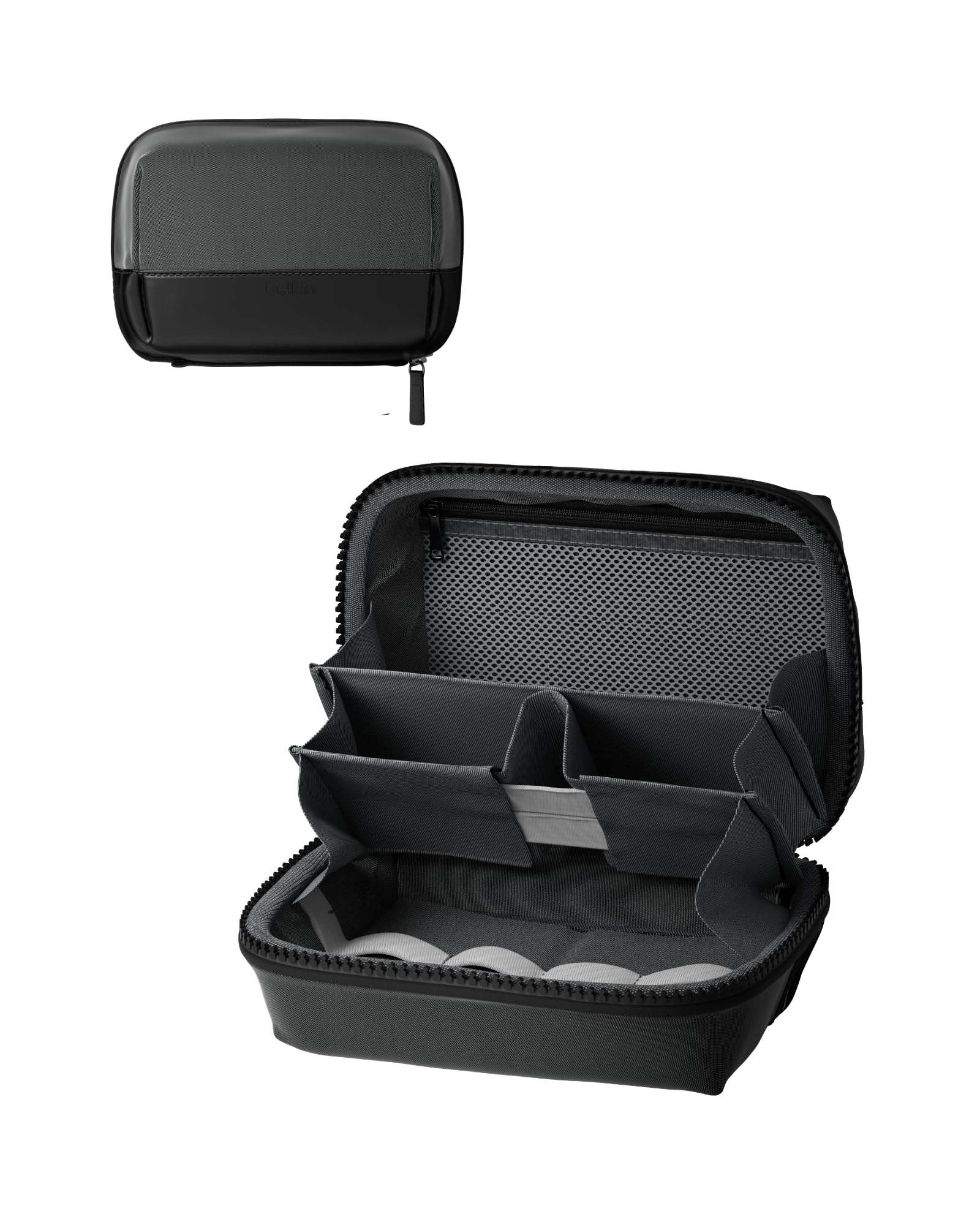 Belkin Borsa Organizer da Viaggio per Accessori Tech, Custodia da Viaggio per Gadget Come iPhone, Power Bank, Caricatori, Apple Pencil ed Airtag, ottimo per i Viaggi, Tessuto Morbido e Durevole