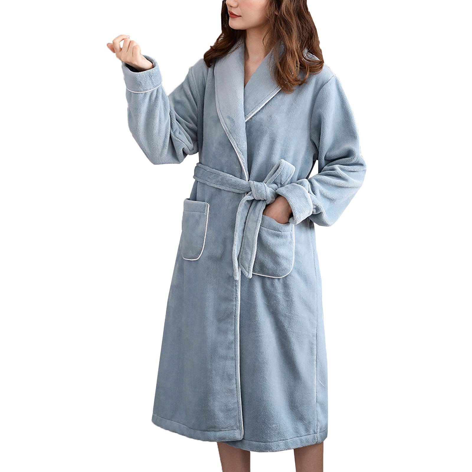 Peignoir en flanelle pour femmes en tissu premium doux pour la peau