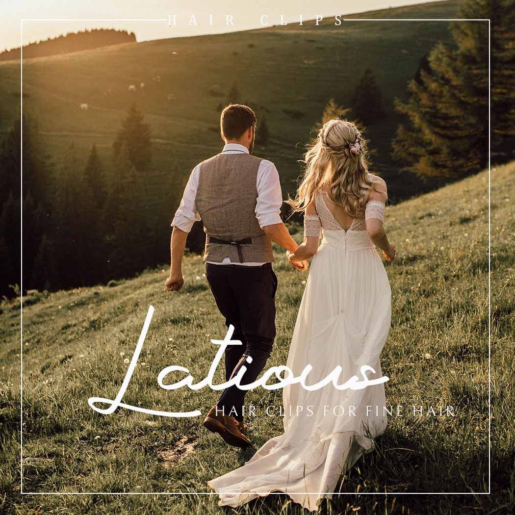 Latious Flower Wedding Hair Clip Silver Pearl Bridal Hair Barrettes Rhinestones Hair Piece for Women and Brides - Image 7