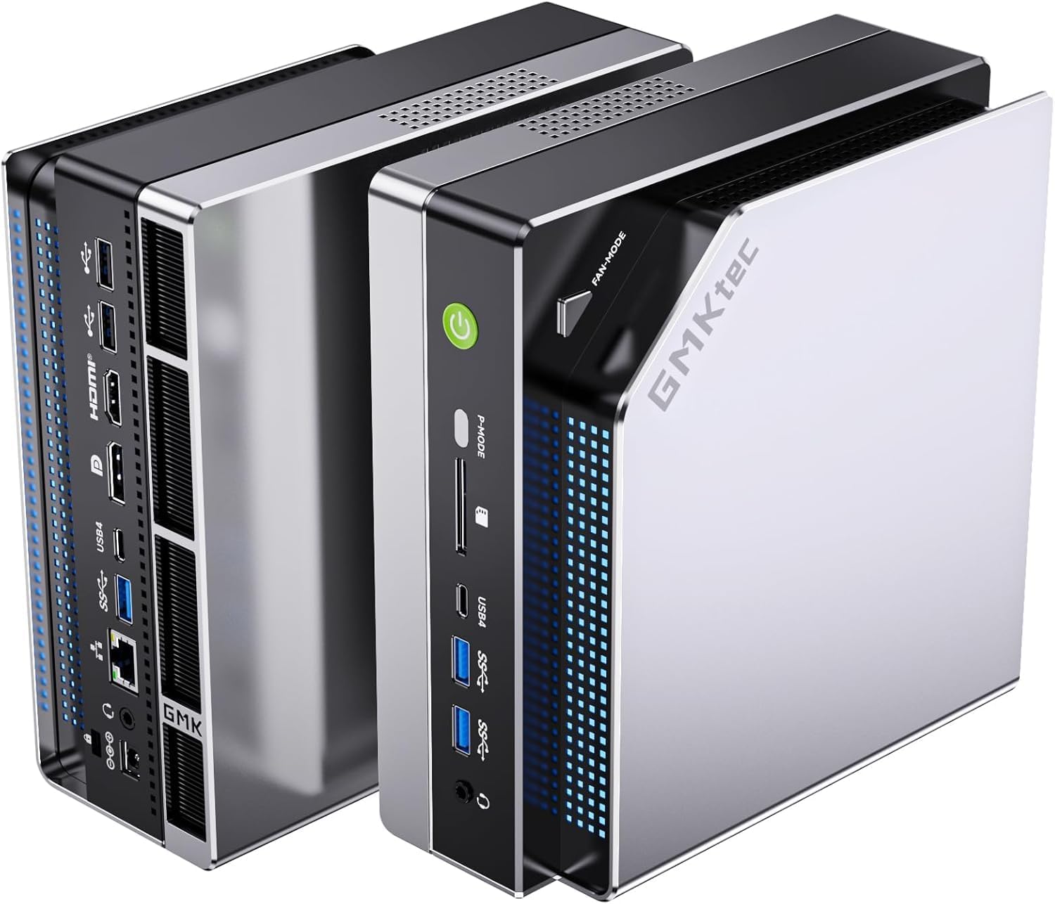 GMKtec EVO-X2 AI Mini PC AMD Ryzen Al Max+ 395 (up to 5.1GHz) Mini Gaming Computers, 96GB LPDDR5X 8000MHz (12GB*8) 1TB PCIe 4.0 SSD, Quad Screen 8K Display, WiFi 7 & USB4, SD Card Reader 4.0
