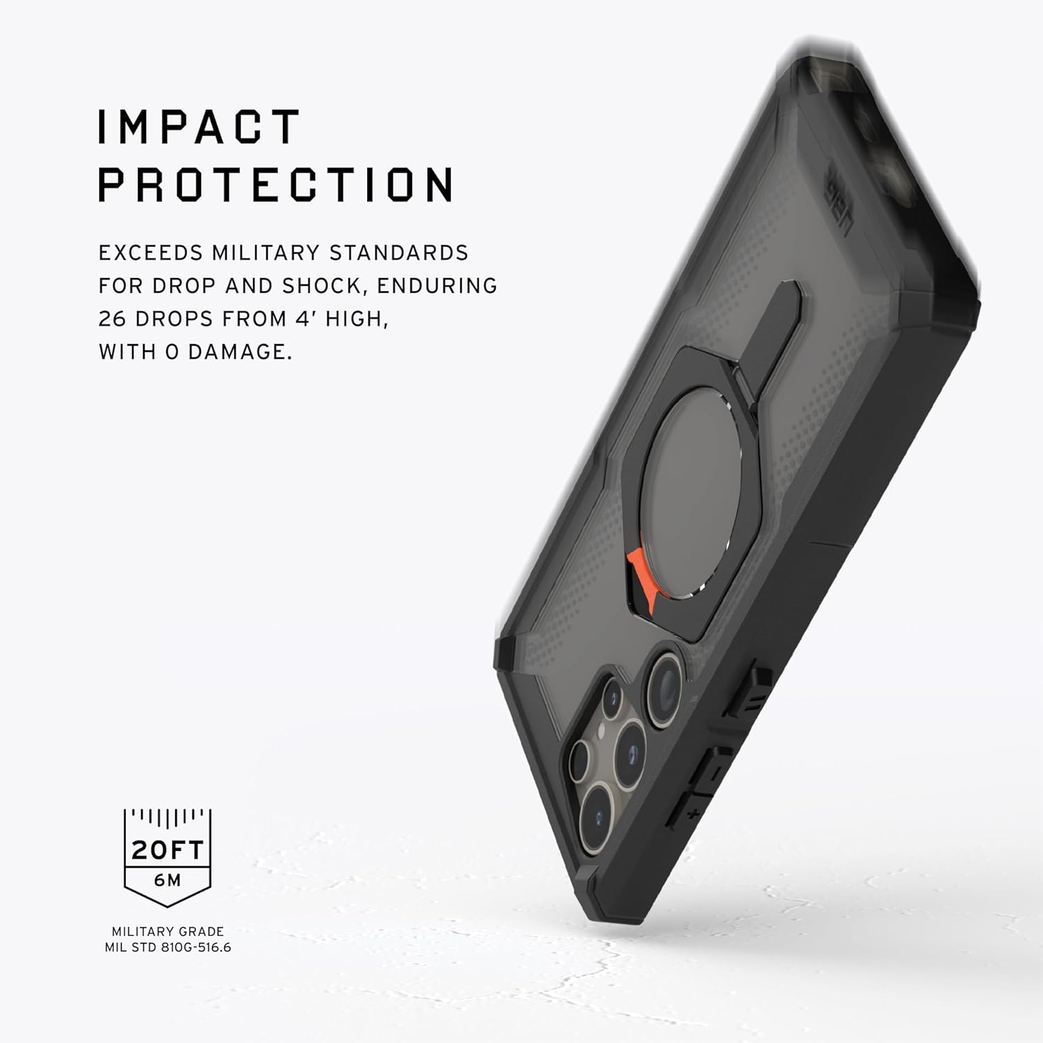 URBAN ARMOR GEAR UAG Designed for Samsung Galaxy S24 Ultra Case 6.8" Monarch, Pathfinder, Plyo, Plasma, Civilian Rugged Military Drop-Proof Impact Resistant Non-Slip Protective Cover