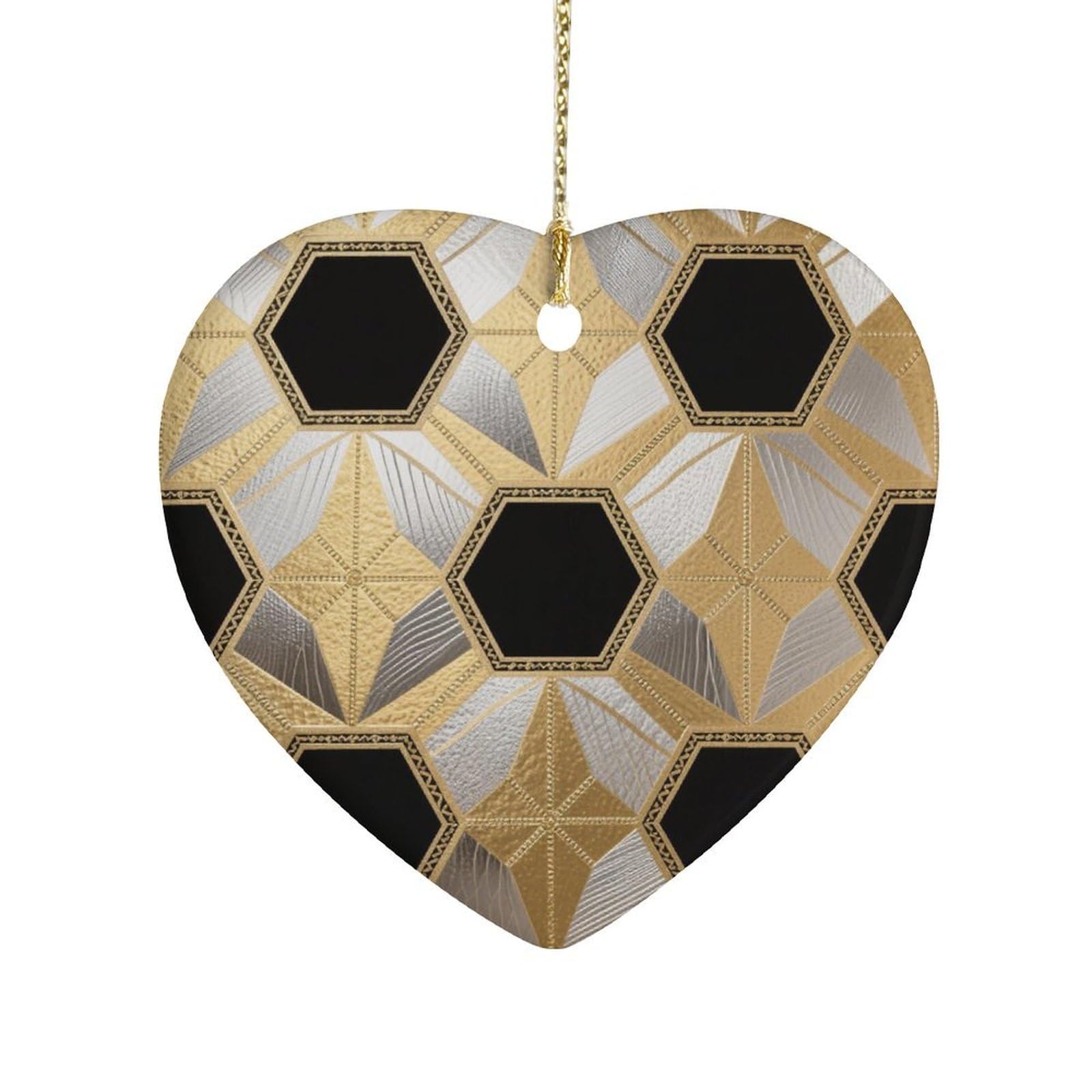 Fekiloot Style Geometry Ceramic Ornament Home Decor Keepsake