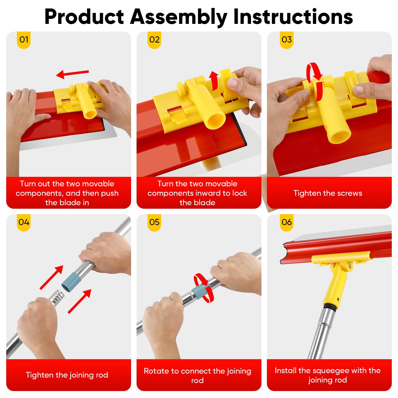 Flächenspachtel Set, Spachtel Werkzeug (25cm+40cm+60cm)1.6 m Teleskopstange mit Adapter, professionelle Trockenbau Skimming Tools zum Glätten von Wand und Decke