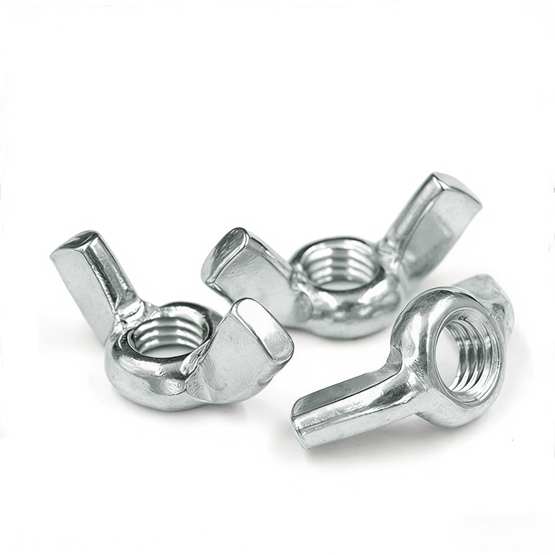 LEPEVNEY Wing Nuts M12 Zinc Plated Alloy Steel Butterfly Screws Secure Fastening，10Pcs