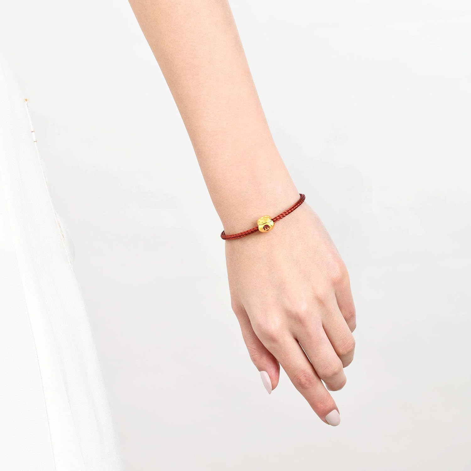 CHOW SANG SANG 999 24K Gold Charme Money Bag Charm Blessing Bracelet for Women 91504C