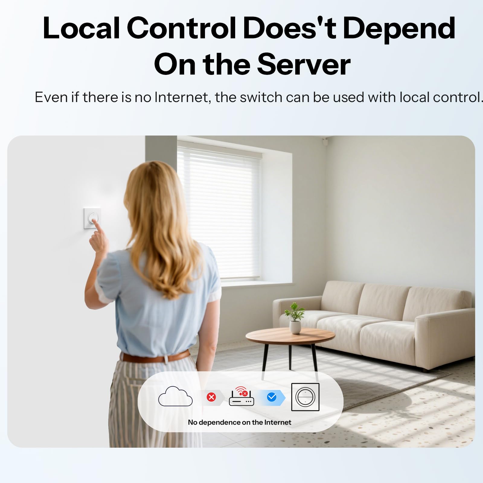 SONOFF Fusion, Interrupteur Intelligent Matter à Rideau Roulant, Orb-RBS(MINI-RBS-E), Wi-Fi 2,4GHz, Contrôle en Pourcentage, Minuterie et Voix, Compatible avec Alexa/Google/Home Assistant, Nécessite