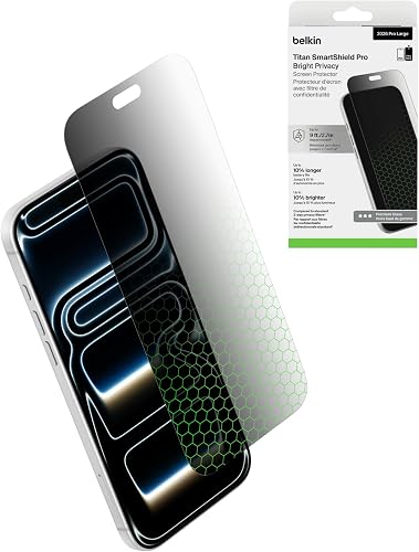 Titan SmartShield Pro Bright Privacy Protection iPhone 18 Belkin