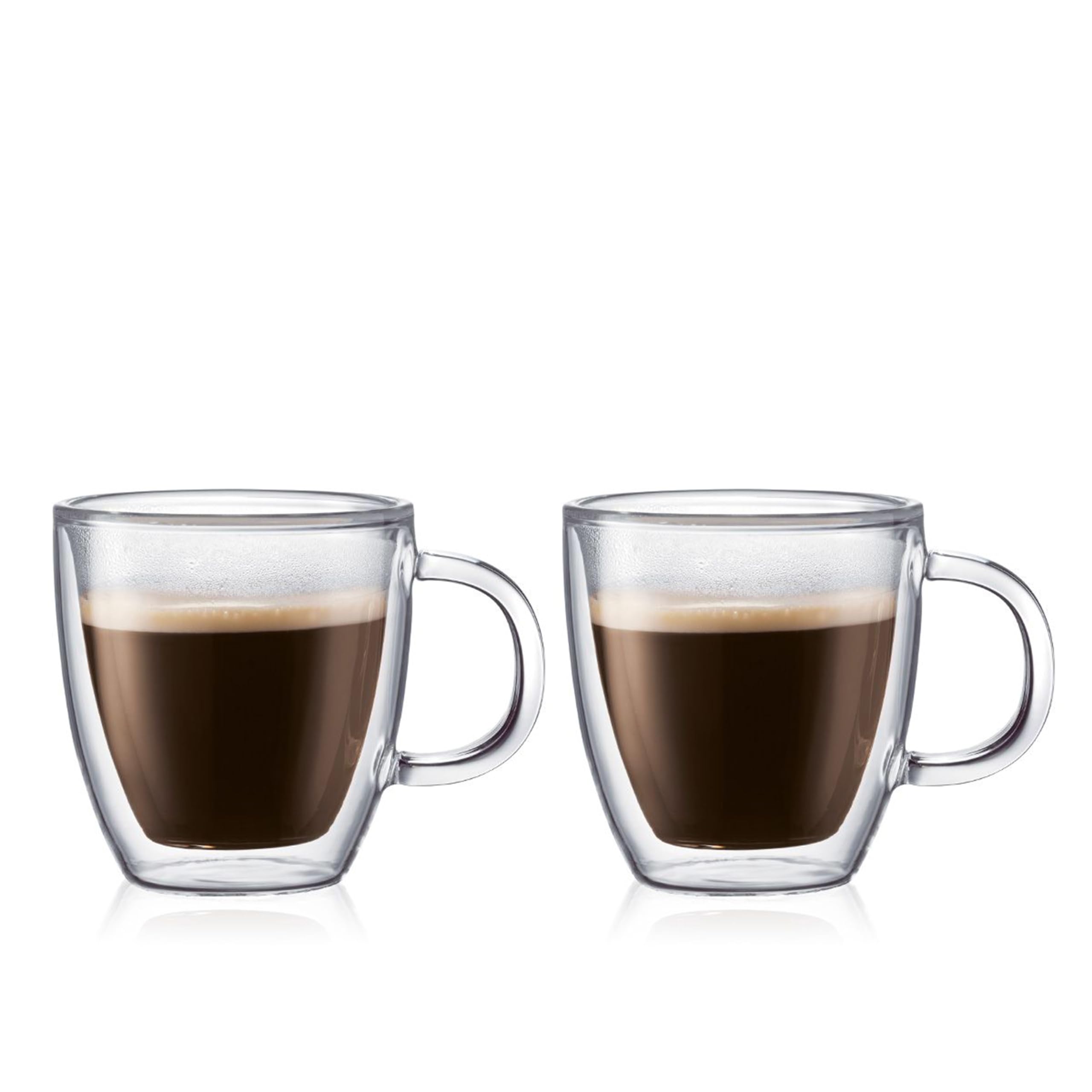BODUM ボダム グラス コップ タンブラー BISTRO ビストロ ダブルウォール マグ 150ml 2個セット 保温保冷性 二重構造 耐熱ガラス 電子レンジ可 オーブン可 食洗器可 冷凍庫可 【正規品】 10602-10