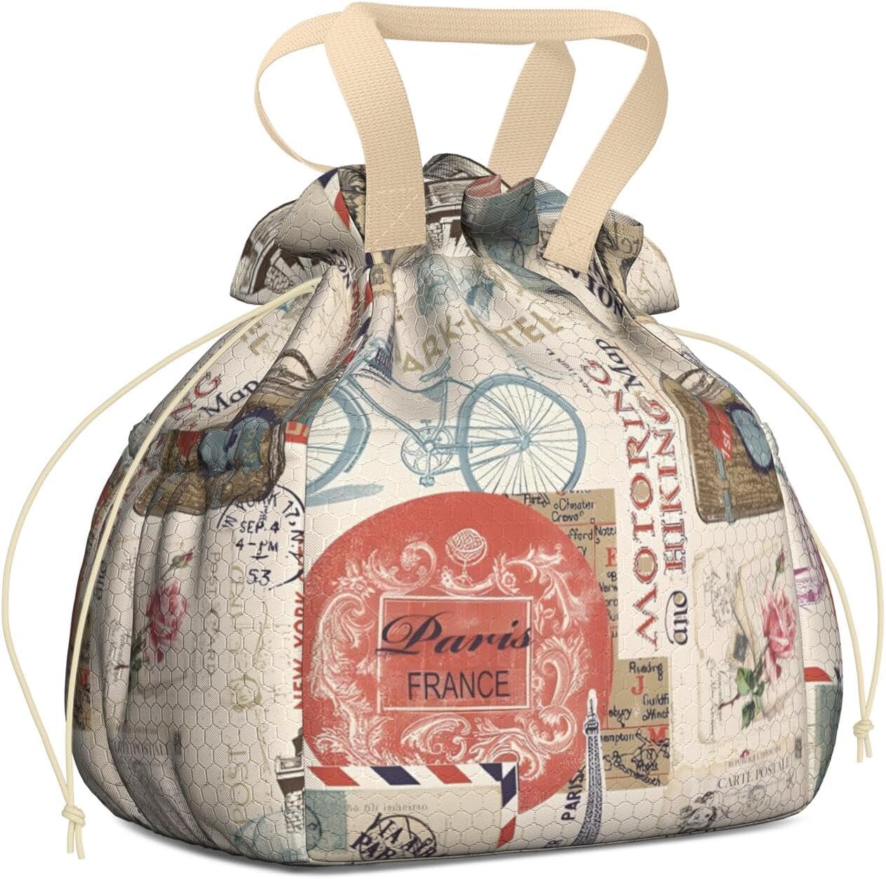 Lunch Bag for Women Insulated Womens Drawstring Lunch Bag for Work, Stain-Resistant Large Box for Women with Containers, Cinch Closure Cromwell Man Reusable Office