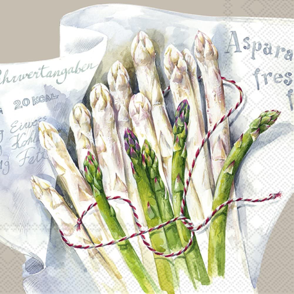 IHR Ideal Home Papierservietten Mit Vergissmeinnicht & Primel-Muster – 20 Stück, 33x33 Cm, Umweltfreundlich