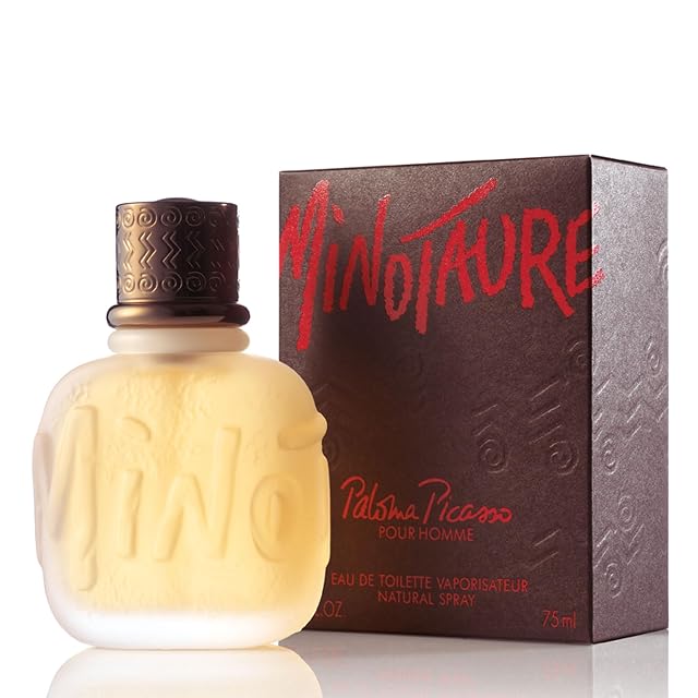 Paloma Picasso Minotaure Cologne Eau de Toilette for Men With Notes of Bergamot Jasmine Sandalwood 2 5 Fl