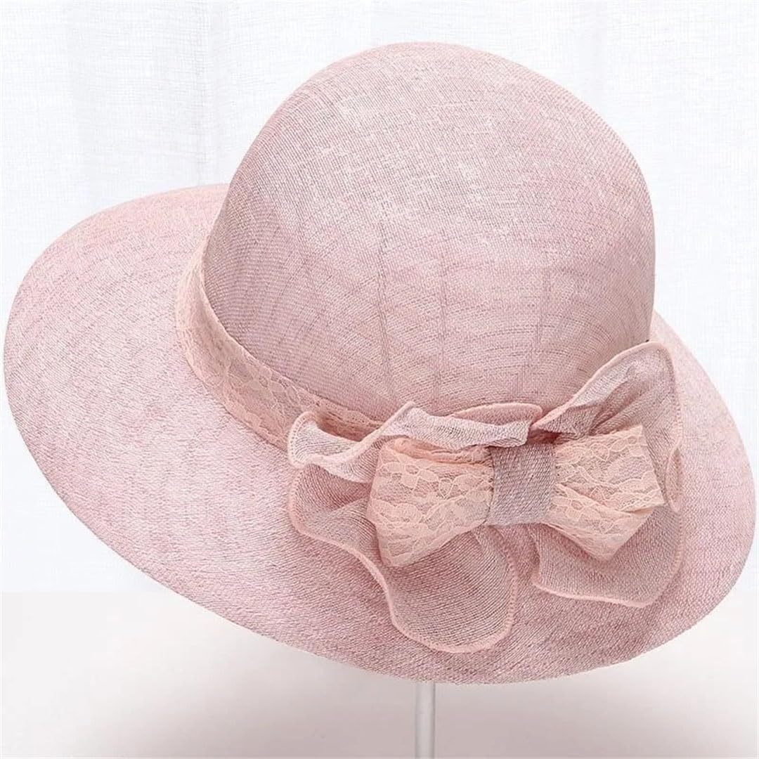 Sombrero de Verano para Mujer, de ala Ancha, para Playa, para Madres Mayores (En8, Talla única)