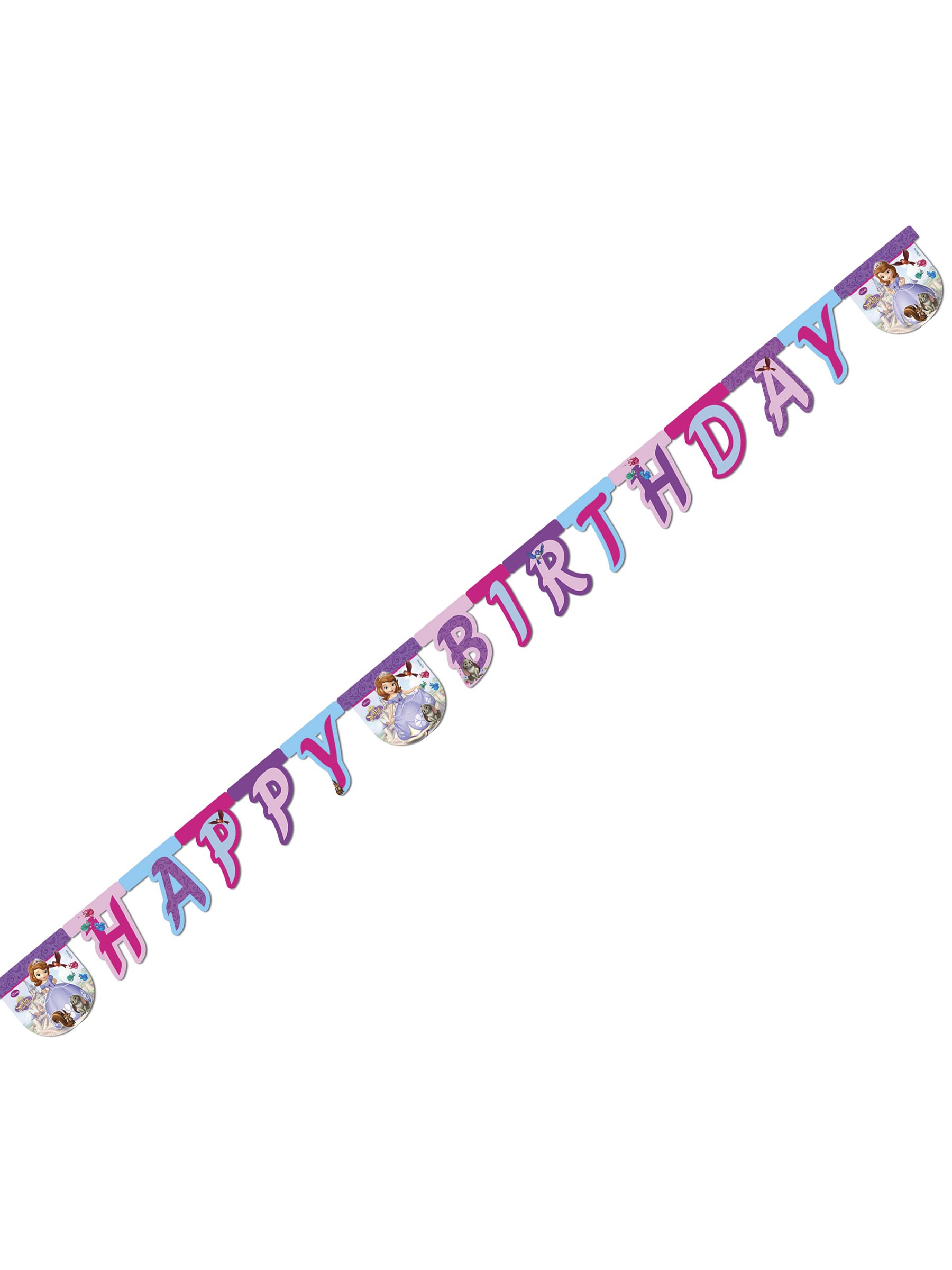 TM-PRT-0092 Sofia Deniz İncisi Happy Birthday Harf Afiş