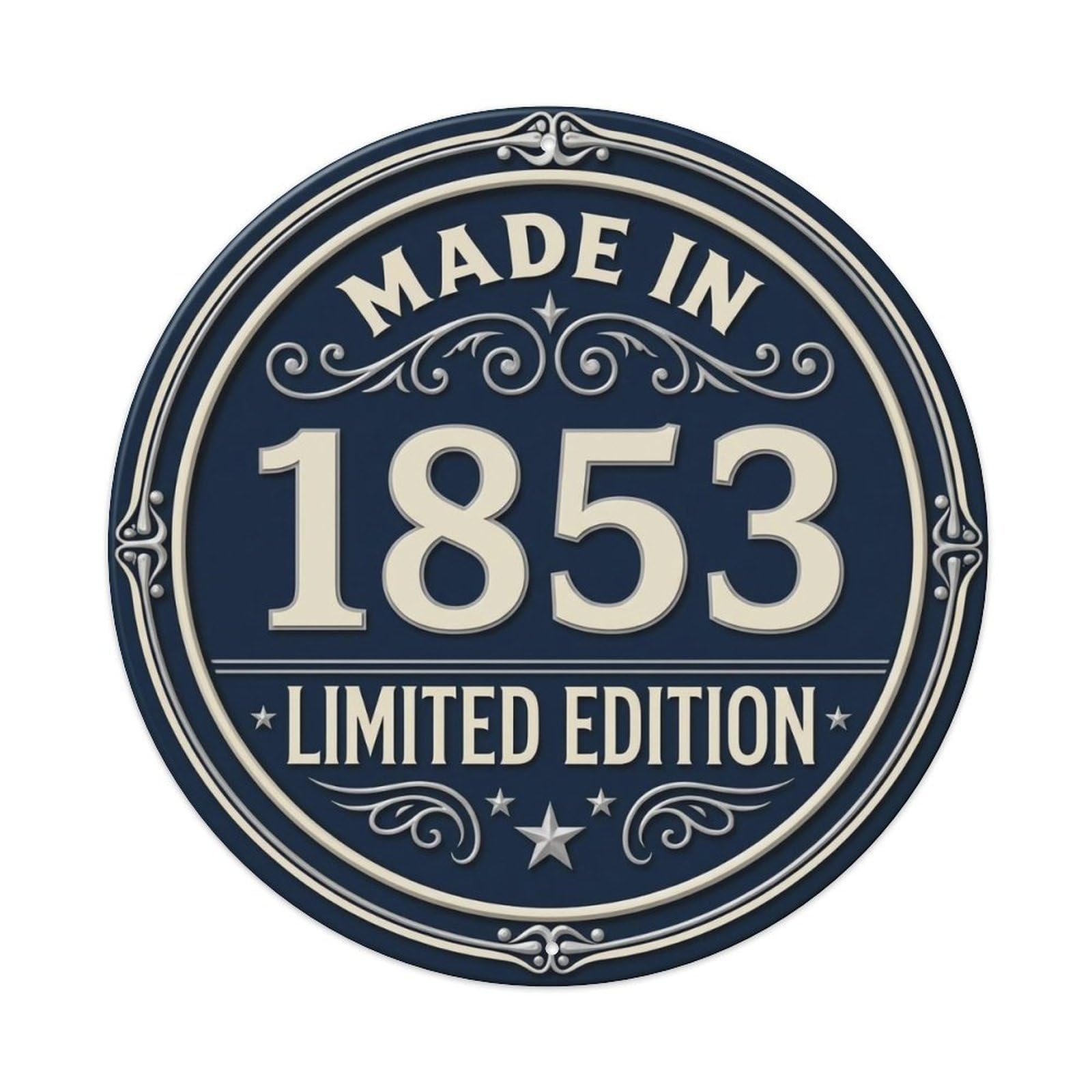 Okahys 8X8inch(20X20cm) Made In 1853 Limited Edition Metal Tin Sign