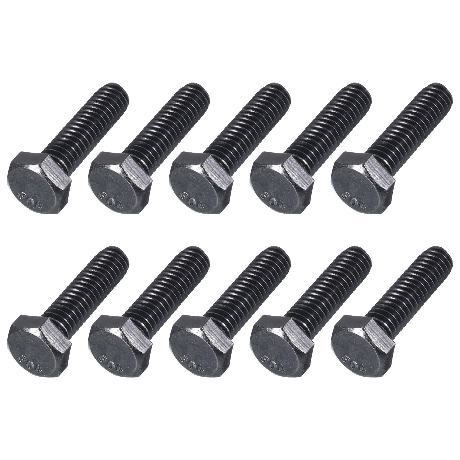 METALLIXITY Hex Head Bolts (5/16-18 x 1") 25Pcs, 304 Stainless Steel 18-8, Fully Threaded, External Hex Drive