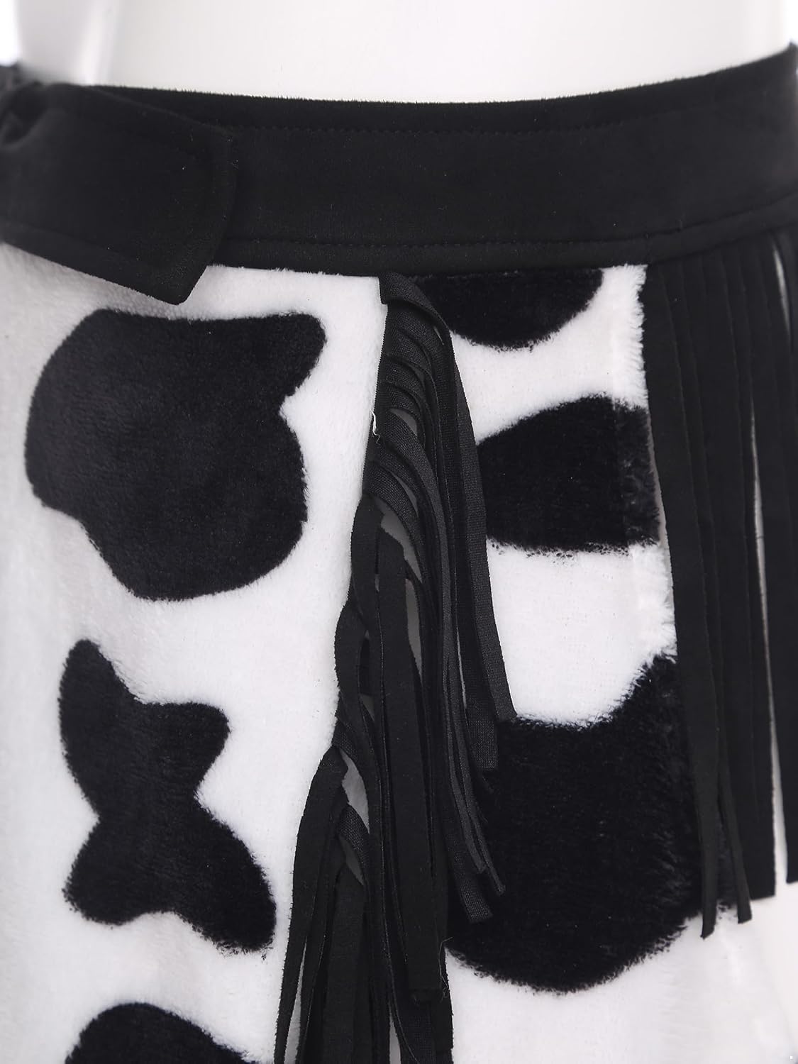 Mens Cowboy Chaps Hollow-Out Printed Shorts Cosplay Halloween Crotchless Short Pants for Raves