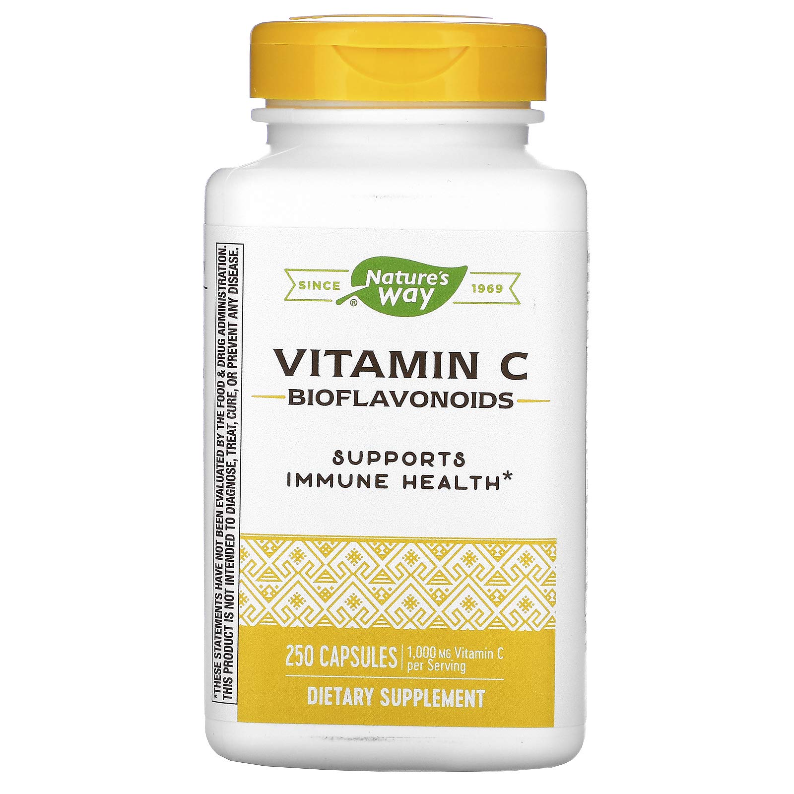 Nature's Way Vitamin C 500 mg with Bioflavonoids; 1000 mg Vitamin C per Serving; 250 Capsules