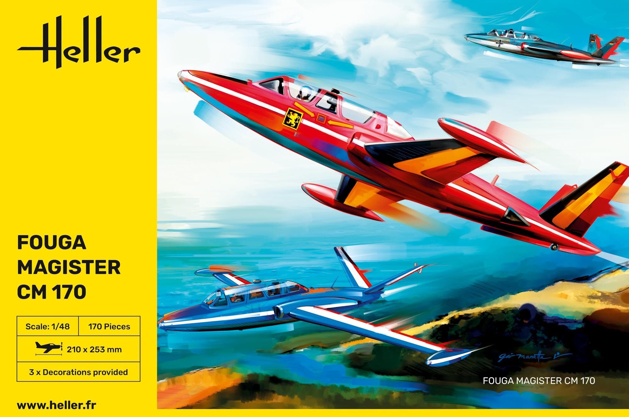 Heller Fouga Magister 30510 cm 170 1/48
