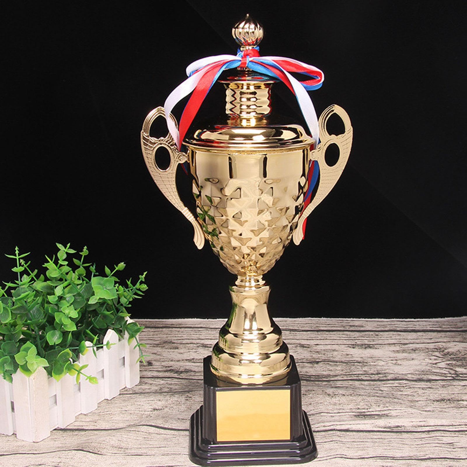 Award Trophy Auszeichnung Siegerpokal Ehrenpreis Metall mit Stabilem Sockel für Turniere Schulpreise Preisverleihungen Kinderpartys Geeignet