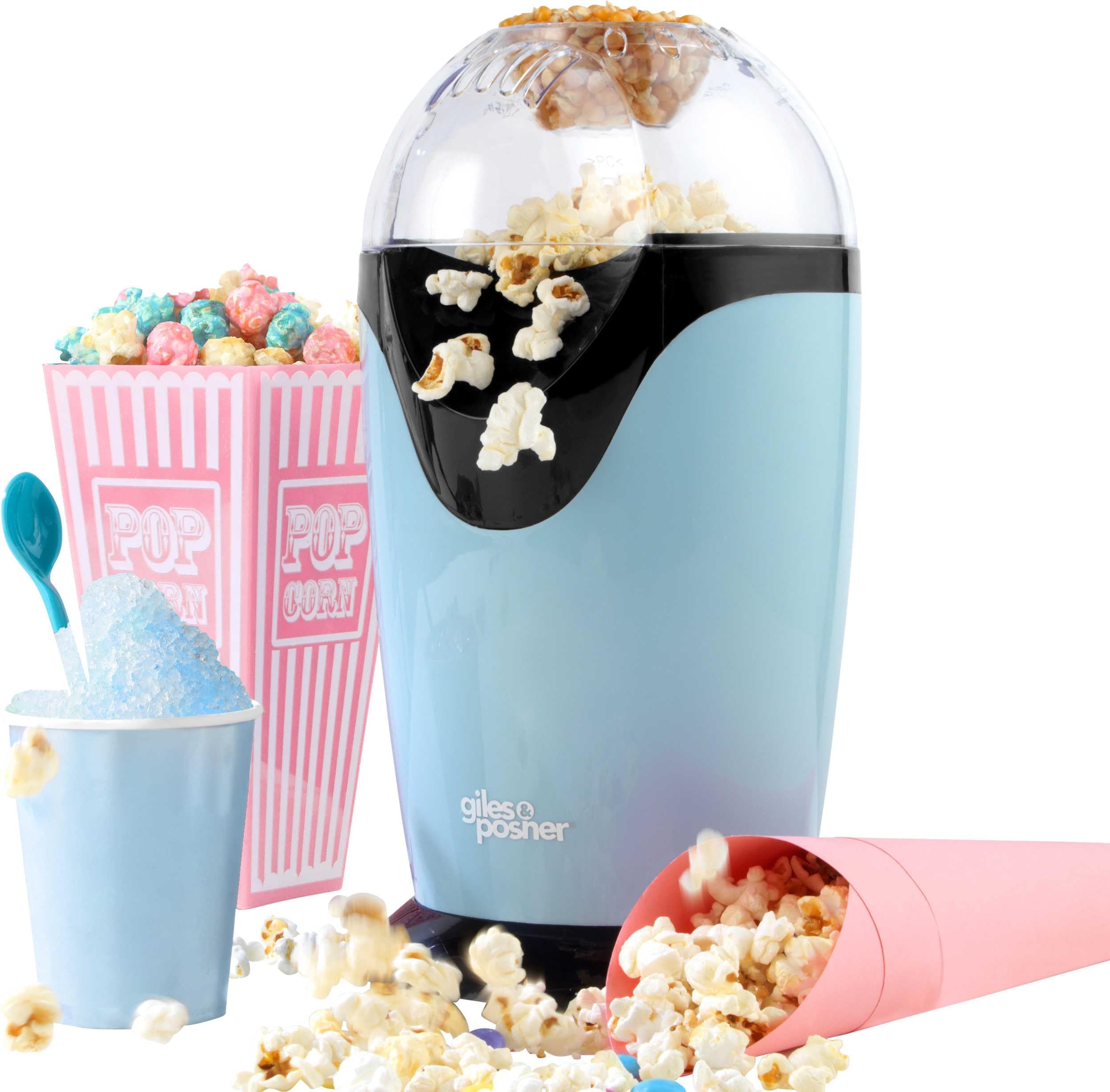Giles & Posner Sorbet Popcorn Maker, 1200W Hot Air, Blue