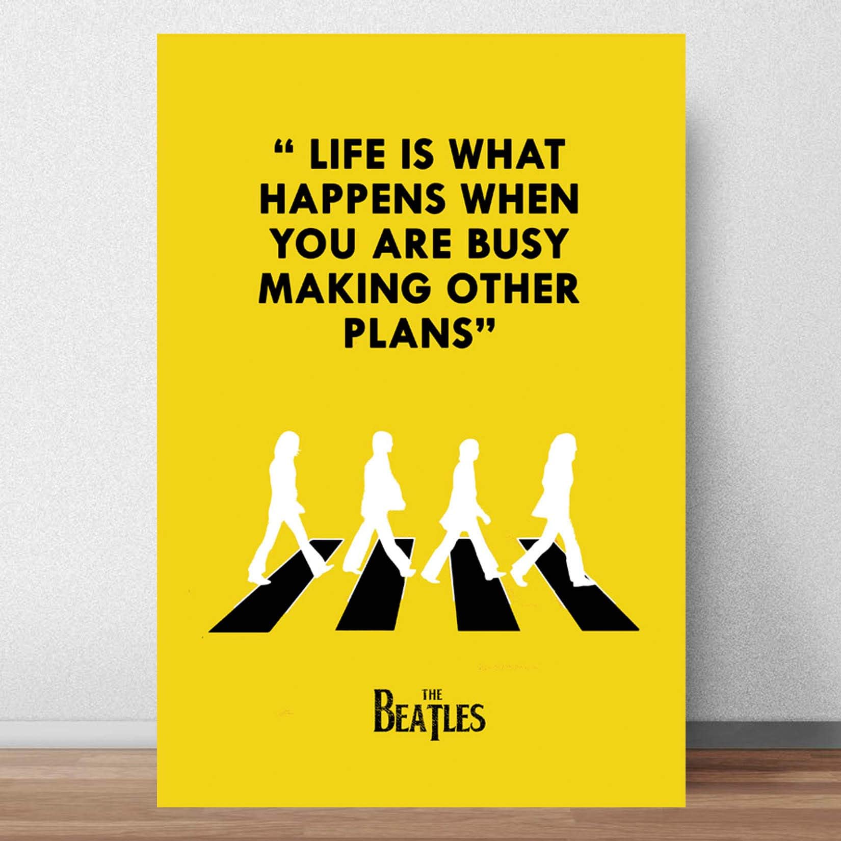 Good Hope The Beatles Quote Poster 12x18 Inch, Motivational,Music Band Wall Art, Classic Rock band, Rock Legend Decor, Gift for Fans, Rock Band, for living Room, Bedroom, home, Office, hostel