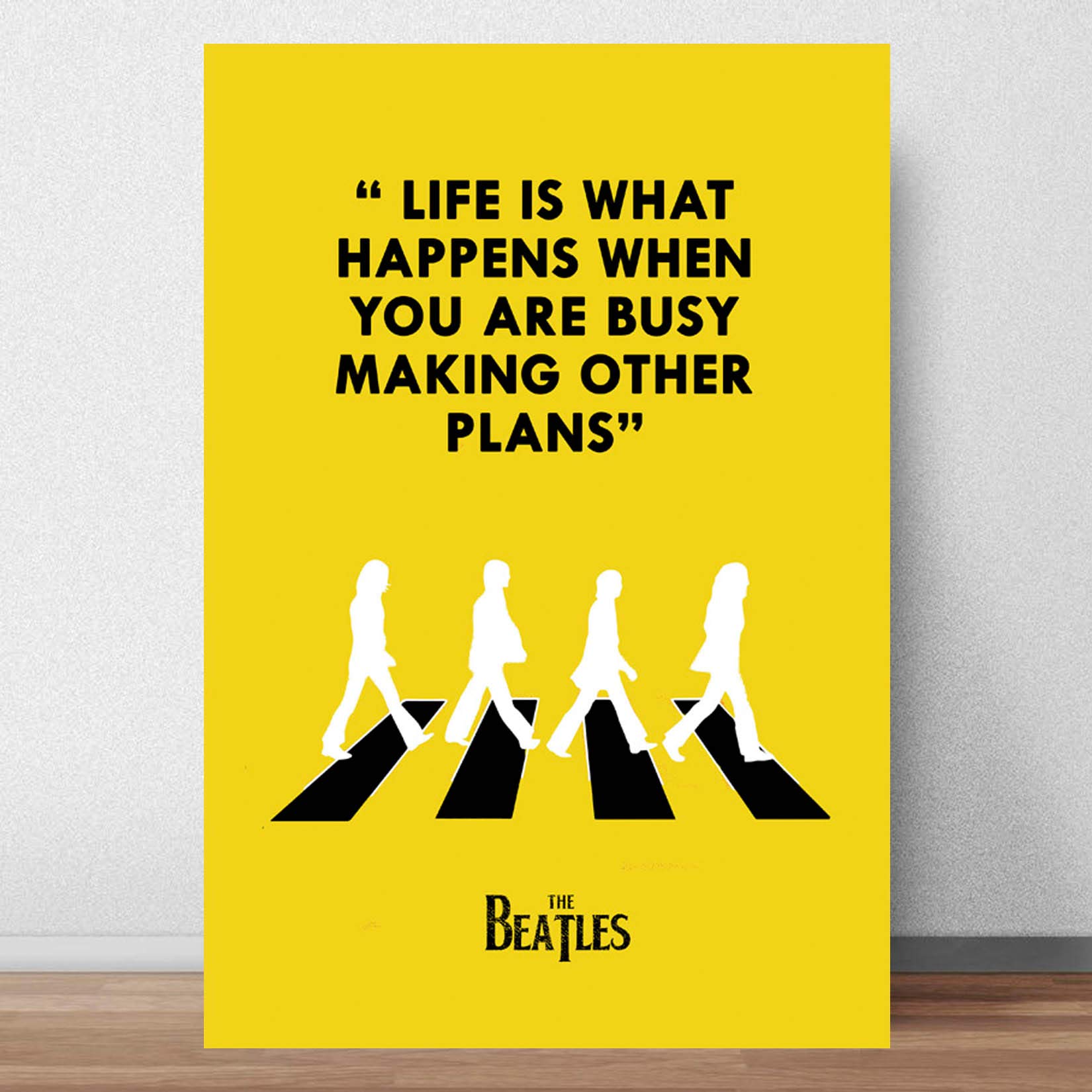 Good Hope The Beatles Quote Poster 12x18 Inch, Motivational,Music Band Wall Art, Classic Rock band, Rock Legend Decor, Gift for Fans, Rock Band, for living Room, Bedroom, home, Office, hostel