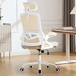 Fizzin Office Chair 400 LBS, High Back Ergonomic Computer Chair with Adjustable Lumbar Support & Headrest, Comfy Mesh Desk Chair for Long Hours (Black)