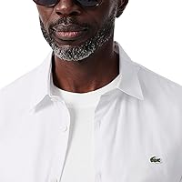 Vista 2 de Lacoste Camisa de popelina de algodón elástico de corte ajustado para hombre
