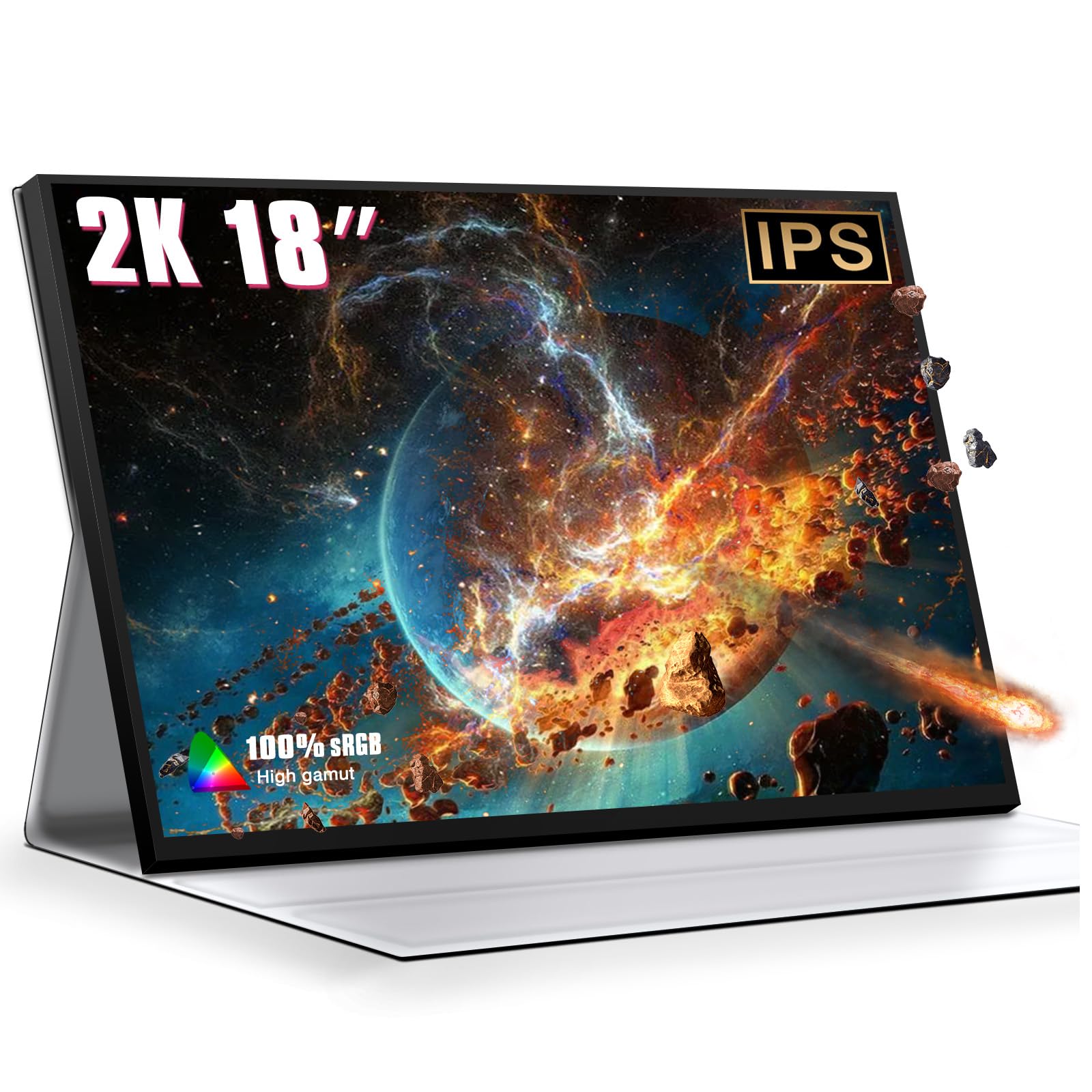 Amazon.co.jp: モバイルモニター 18インチ2K 2560*1600 144HZ 青光源 