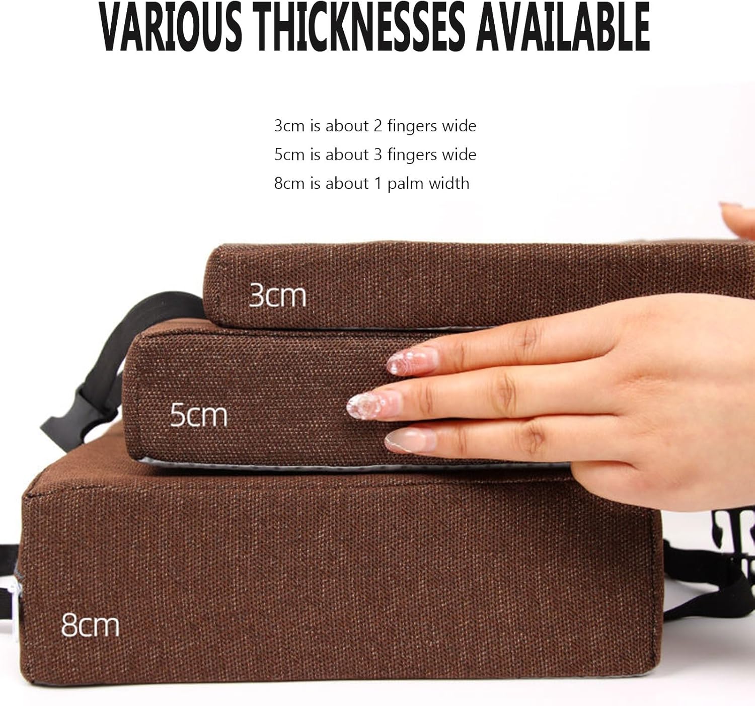 Chair Seat Cushion Barstool Pad Stool Cushion Square for Bar Stools with Ties 14x14/15 * 15/12 * 12 (Color : 3#, Size : 12 * 12 * 2in)