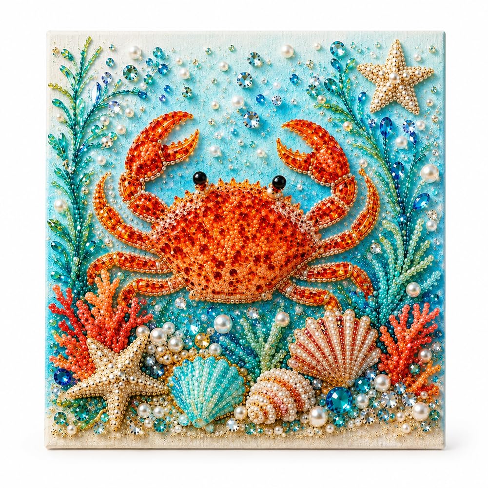Ocean Pearl Art DIY Kit, Octopus 3D Mosaic Wall Decor