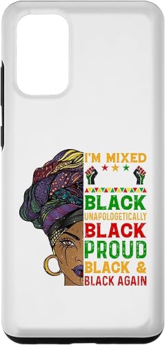 Galaxy S20+ Im Mixed With Unapologetically African Pride Black History Case