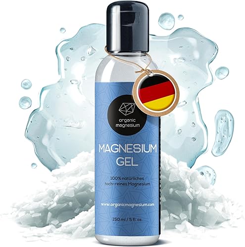 Gel - Cloruro de magnesio tópico 100% puro para calambres en las piernas del fondo marino antiguo de Zechstein  Perfecto para deportes, relajación y