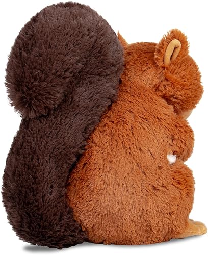 Miniatura 7 de Ardilla de peluche de peluche, juguete de ardilla peluda abrazable para niños, cumpleaños, niños, niñas, bebés, regalo a la hora de acostarse, 9.5