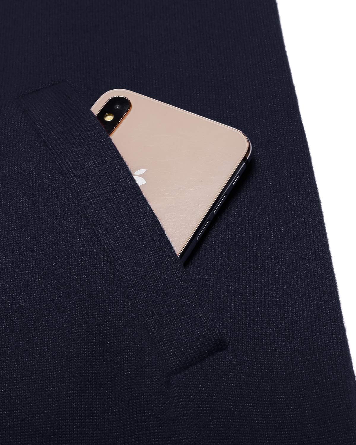 OUGES Women's Open Front Cardigan Shirt with Pockets Long Sleeve Lightweight Coat - Image 5