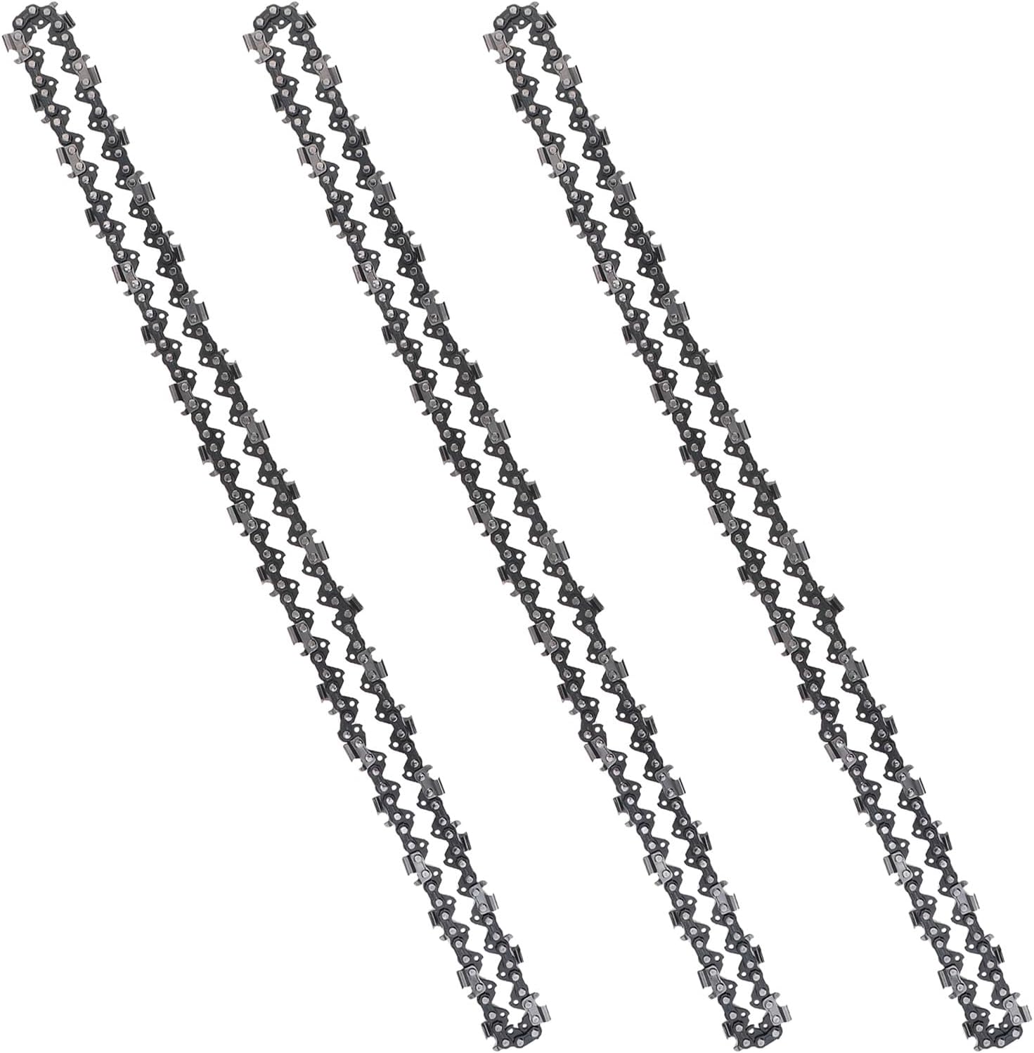 Windance 3 Pack, 18inch Gauge 72 Drive Link Chainsaw Chain Fit for Husqvarna / Dolmar / Jonsered, Heavy Duty Carbon Steel Saw Chain