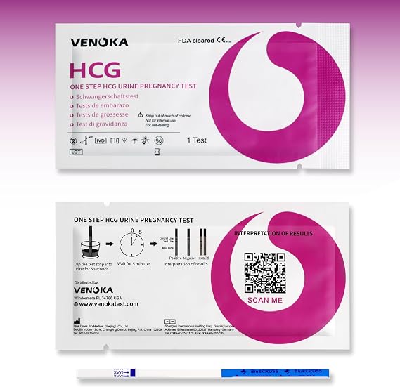 10 x Early Pregancy Test Strips, Super Sensitivity 10 MIU/mL