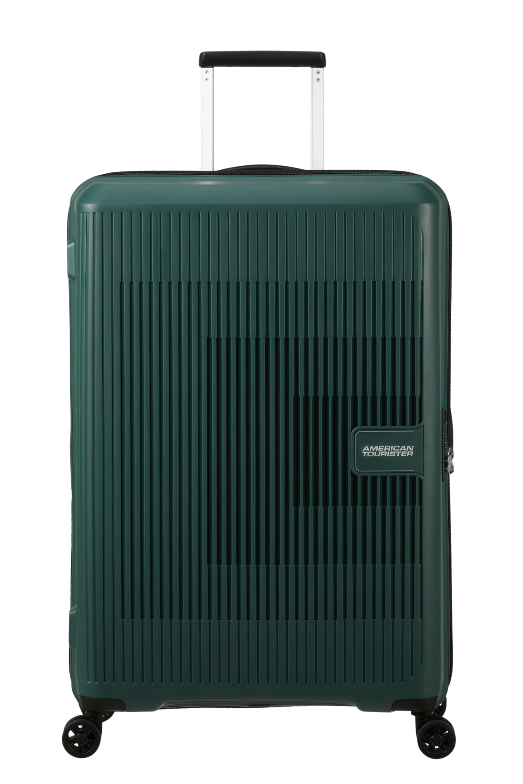 American Tourister Aerostep - Spinner L, Valigia Espandibile, 77 cm, 101.5/109 L, Verde (Foresta Scura)