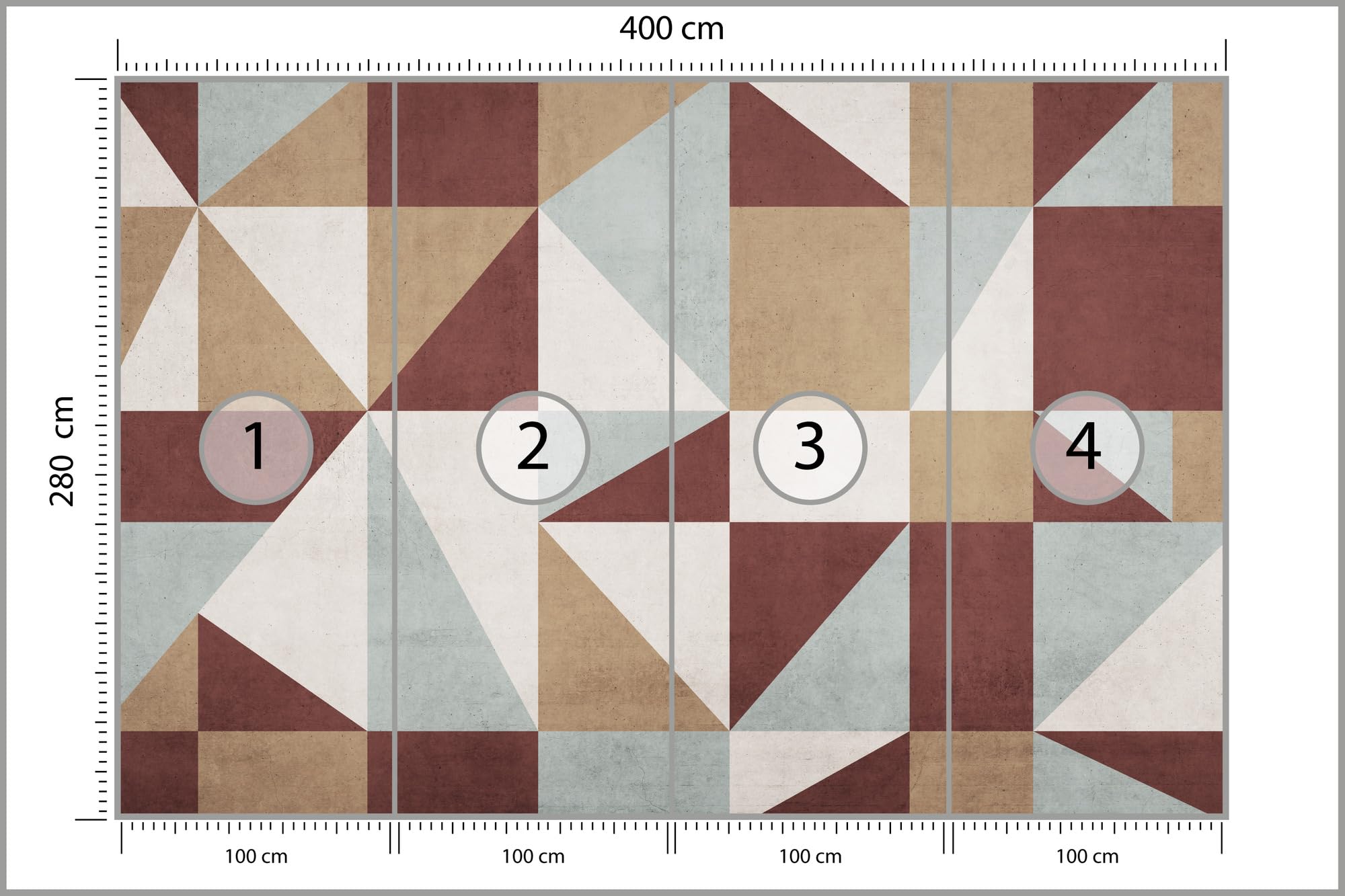 Muralo Papel Pintado en TNT 3D - 400x280 cm