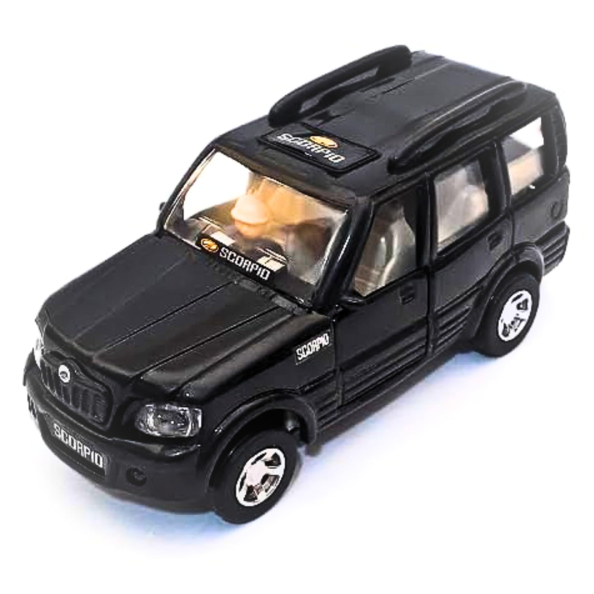 WooZee.. Die-Cast Scorpio Car Toy With Pull-Back Action Openable Doors Miniature Scaled Model Kids Car, Black