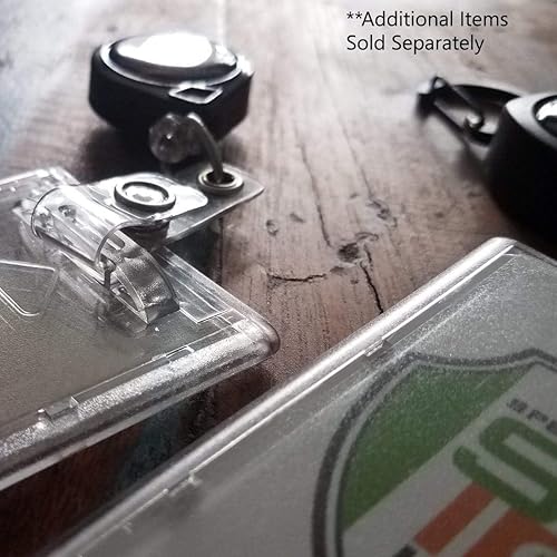 Miniatura 6 de Portatarjetas delgados y resistentes  Policarbonato transparente de plástico duro (1 tarjeta)  Estuche rígido de carga superior para una tarjeta