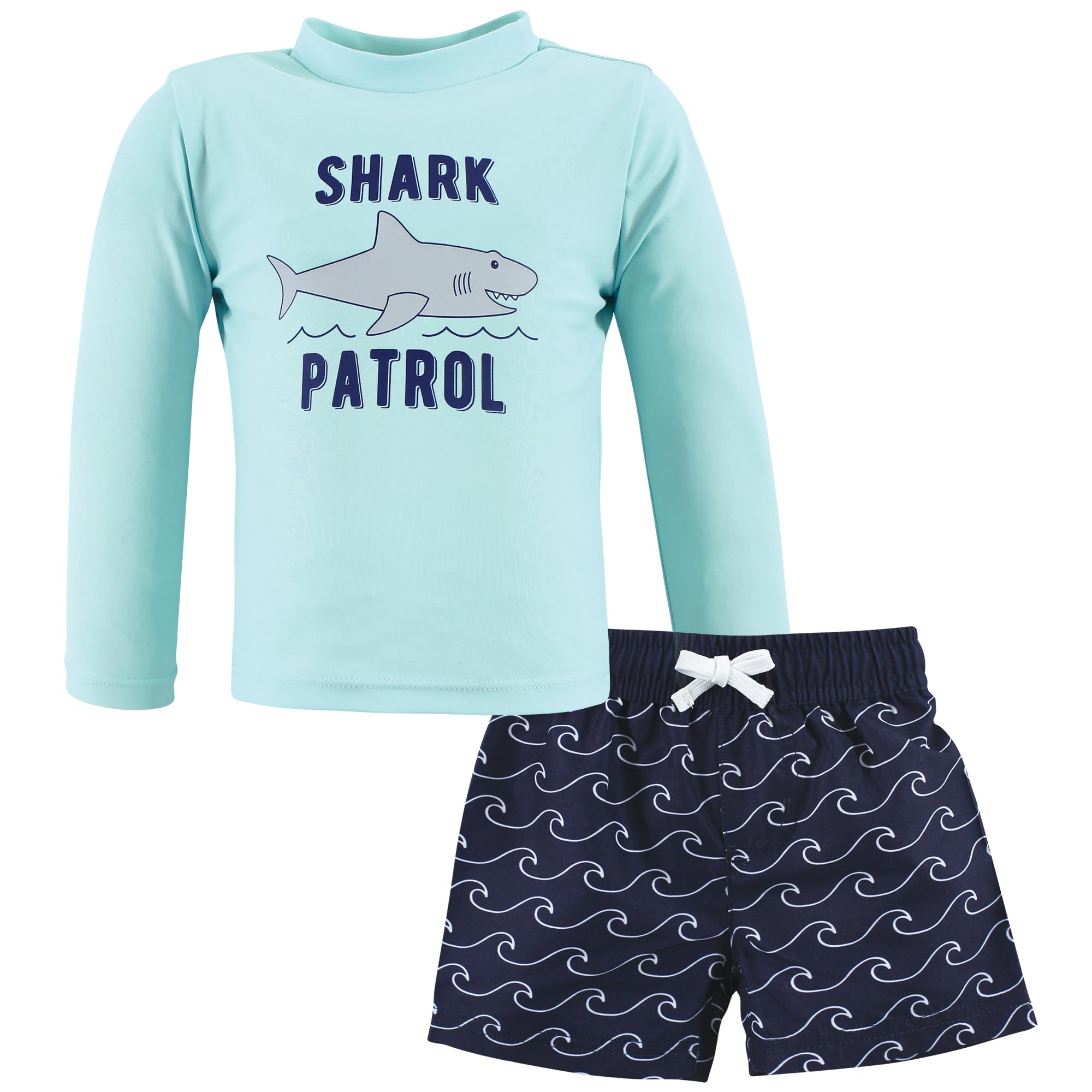 Hudson Baby Zestaw Rashguard do pływania, Shark Patrol, 3-6 miesi?cy