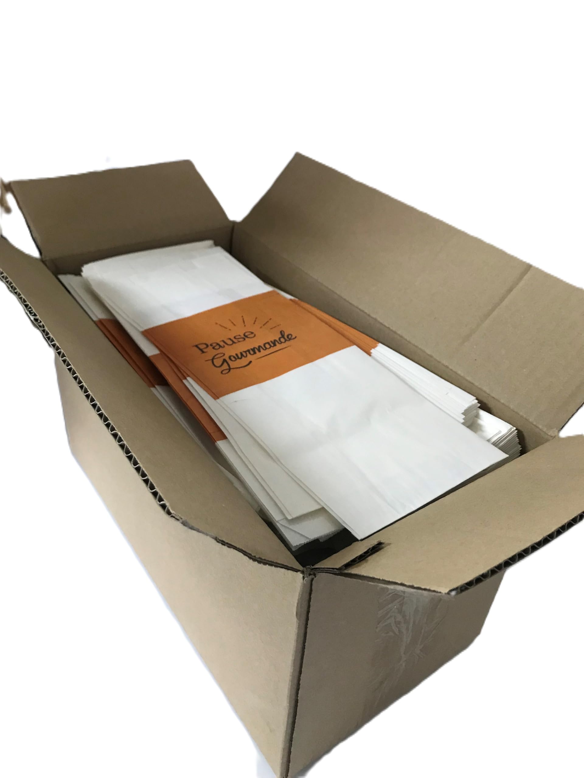500 sacs sachets sandwich, panini et hot-dog 120 x 60 x 340 m/m restauration rapide vente à emporter fast food