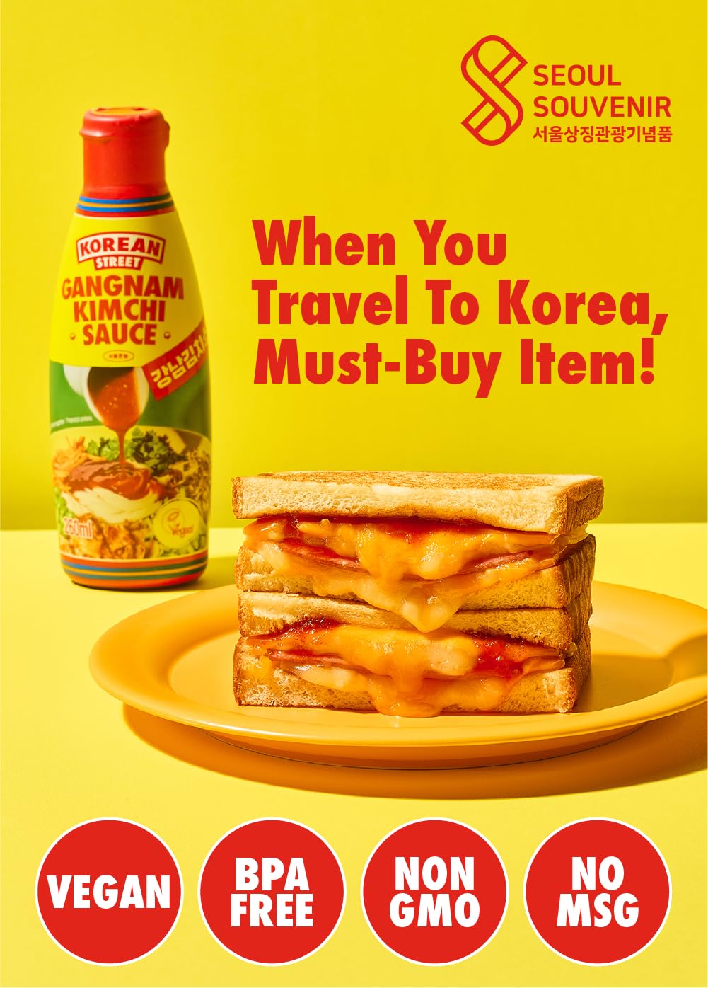 Salsa Kimchi Coreano Picante y Dulce 320g - Salsa Crujiente para Cocinar