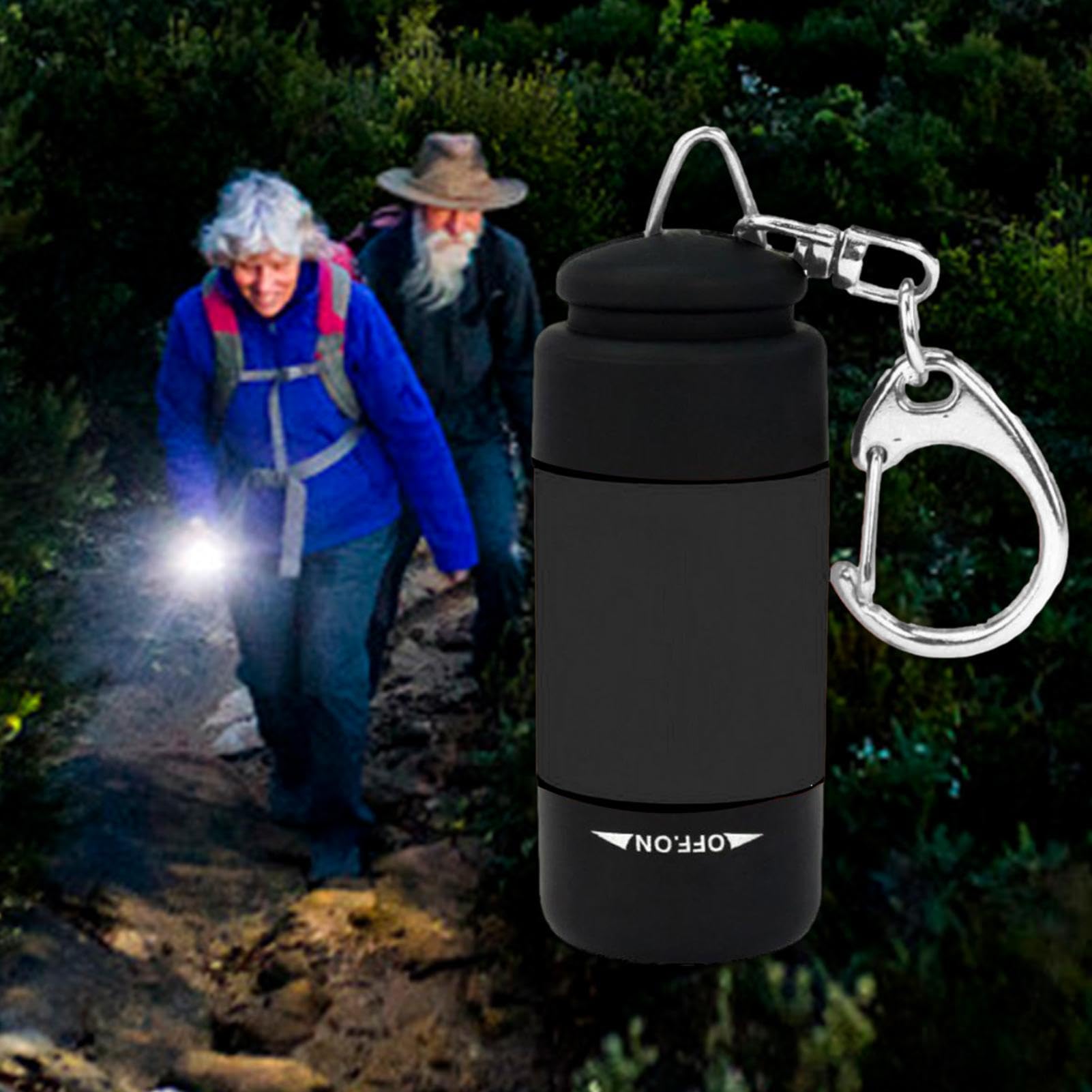 Linterna de bolsillo | Linternas recargables de bolsillo | Llavero de mano | impermeable para camping, al aire libre, linternas diarias.