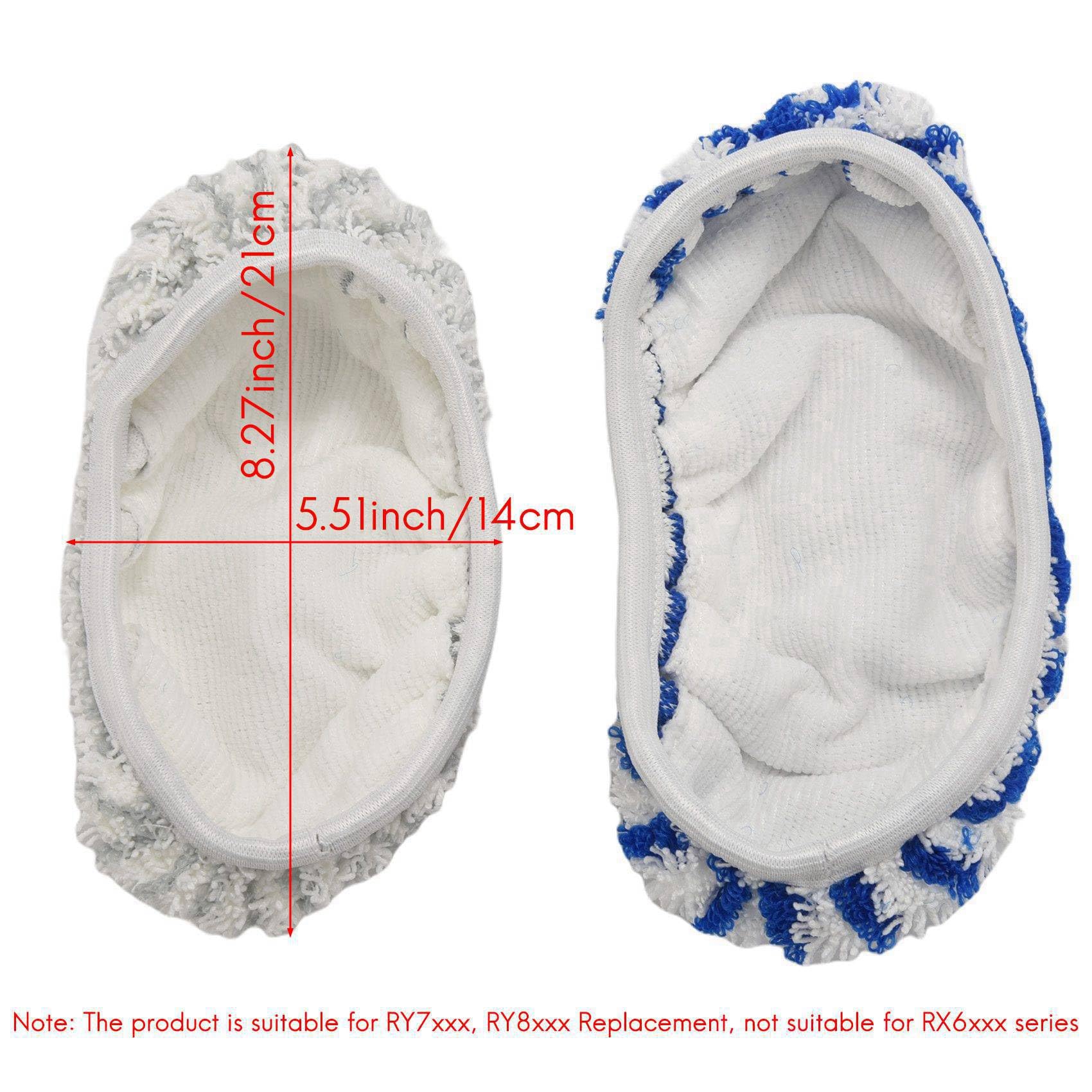 24 Pezzi Panno in Microfibra di Ricambio per Clean&Steam ZR005801 Serie RY7/RY8 Non Adatto per Serie RX6
