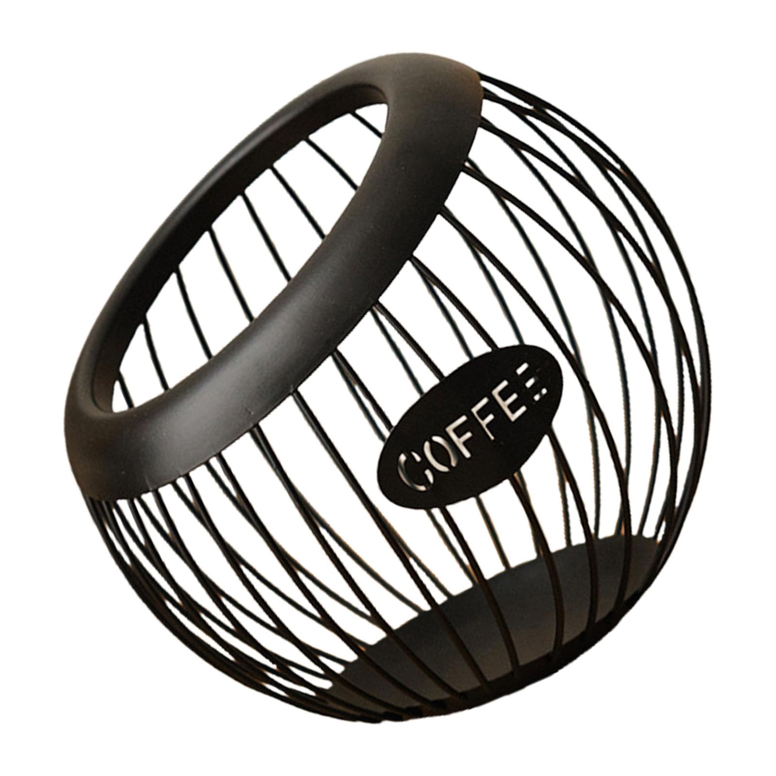 HZBB Fashionable Elegant Sturdy Coffee Storage Basket Solution Opening for Efficient Organization of Coffee Supplies Corner Accessory