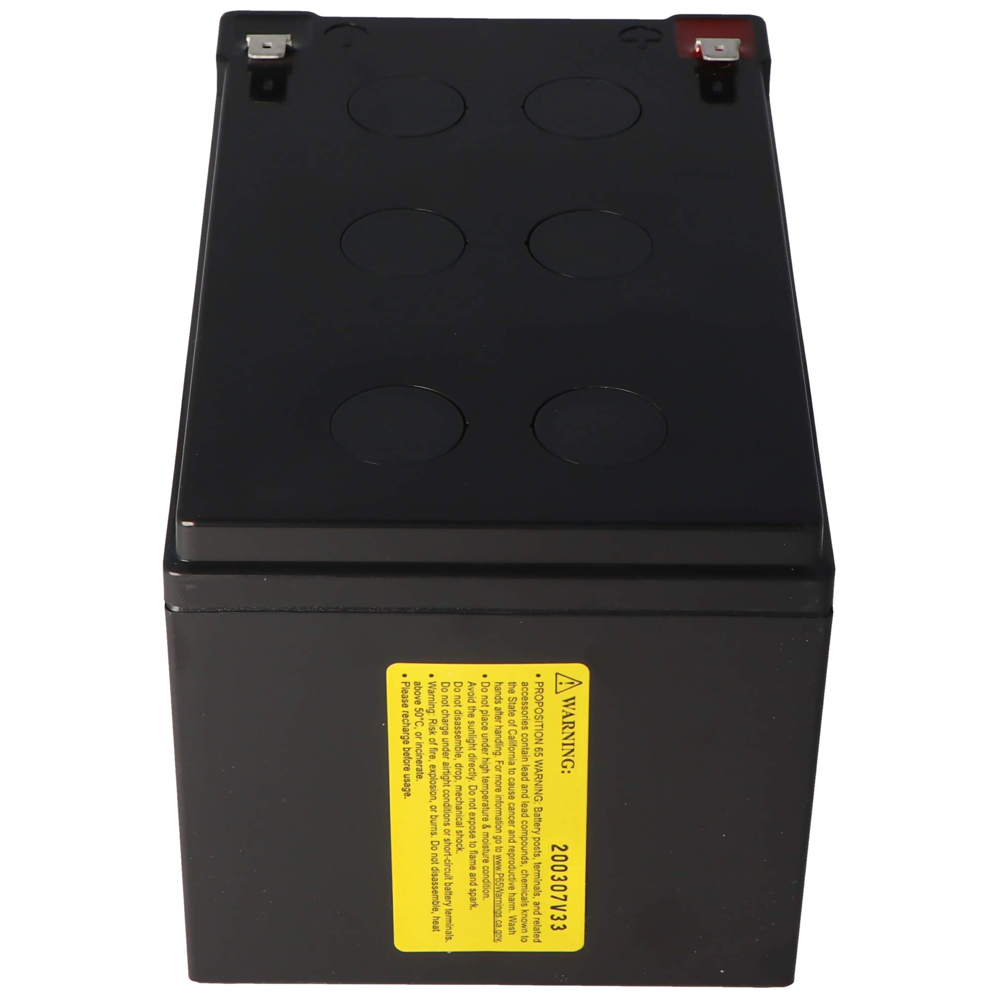 CSB -GP12120F2 - Batteria al piombo AGM 12 Volt, 12 Ah, 151 x 98 x 100 mm, Faston 6,3 mm, 5 anni di standby