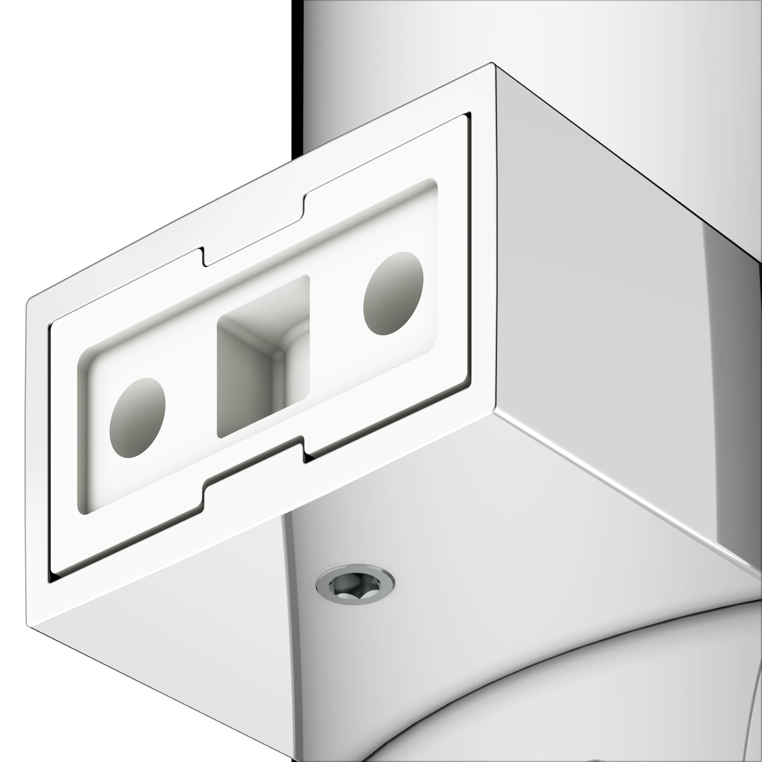 KEUCO Moll Set aus WC-Bürstengarnitur & 4 Bürstenköpfen, Wandmodell, Chrom | Bürstengarnitur mit Metallgehäuse und Bürste, Ersatzköpfe schwarz, inkl. Schrauben und Dübel, Bürstenhalter mit Klobürste