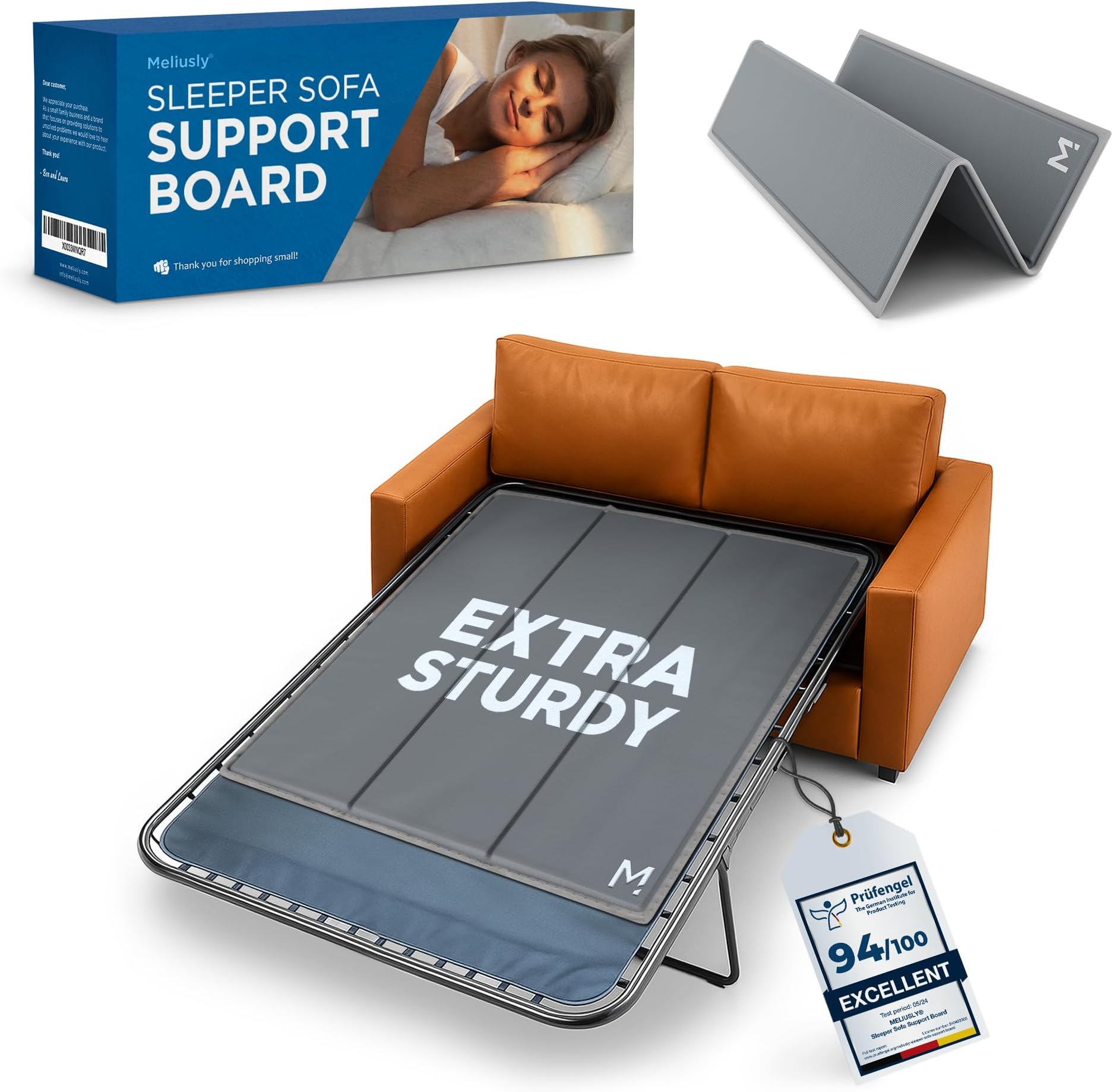 Meliusly Sleeper Sofa Support Board Full Size (48x48) Heavy Duty Wood Sofa Bed Board for Pull Out Couch, Foldable Mattress Support Under Mattress Bar Shield, Sofa Bed Support, Folding Bed Board
